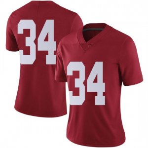 NCAA Women's Alabama Crimson Tide #34 Quandarrius Robinson Stitched College Nike Authentic No Name Crimson Football Jersey UZ17O26WD